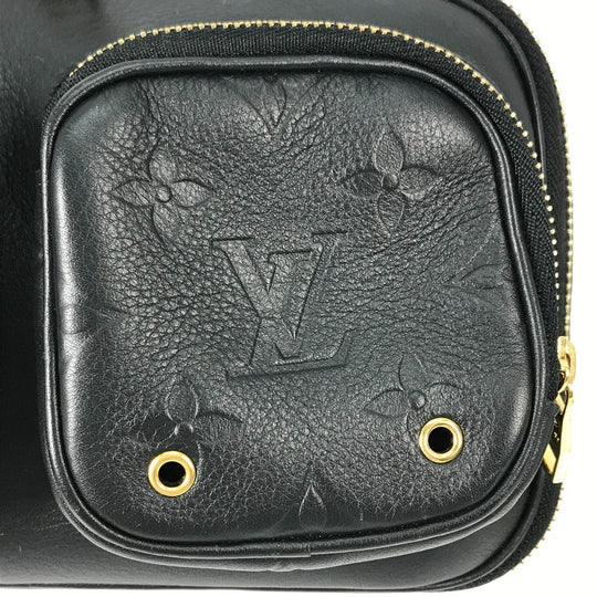 LOUIS VUITTON Shoulder Bag M80450 leather black Monogram Utility crossbody mens Used Authentic