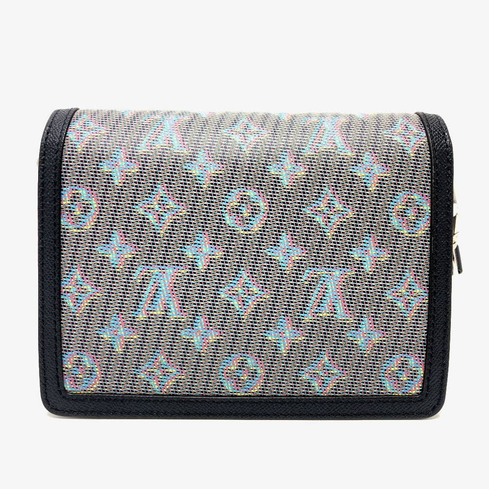 LOUIS VUITTON Shoulder Bag M55454 leather blue LV pop Daufine MINI Women Used Authentic