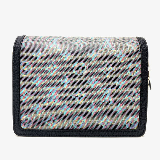 LOUIS VUITTON Shoulder Bag M55454 leather blue LV pop Daufine MINI Women Used Authentic
