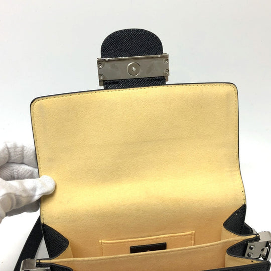 LOUIS VUITTON Shoulder Bag M55454 leather blue LV pop Daufine MINI Women Used Authentic