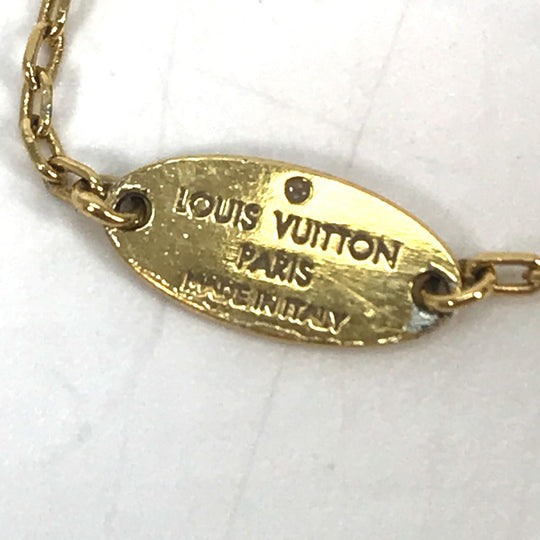 LOUIS VUITTON Necklace M00465 Gold Plated gold heart Corie Foreign Love Women Used Authentic