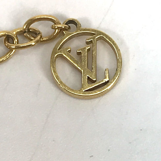 LOUIS VUITTON Necklace M00465 Gold Plated gold heart Corie Foreign Love Women Used Authentic
