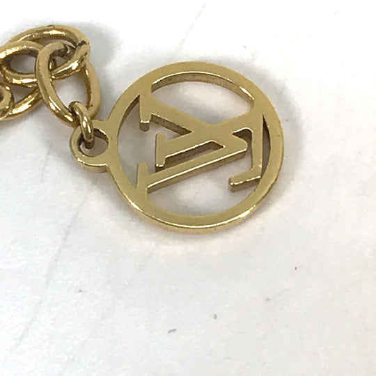 LOUIS VUITTON Necklace M00465 Gold Plated gold heart Corie Foreign Love Women Used Authentic