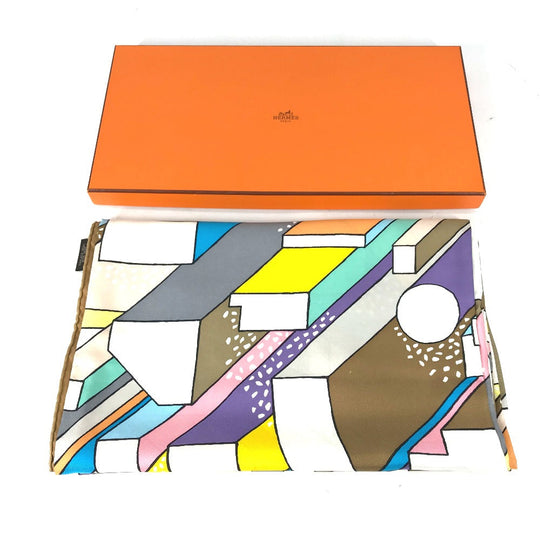 HERMES scarf silk multicolor Shawl Stole / Shawl Carre 140
