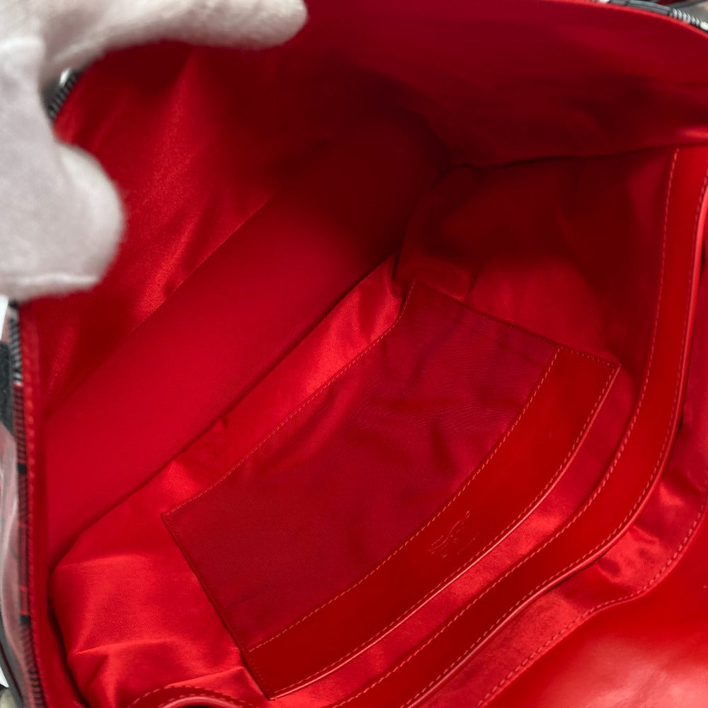 Christian Louboutin Shoulder Bag 1205006 Nylon / leather Red Overall handle rubiclick messenger bag mens Used Authentic