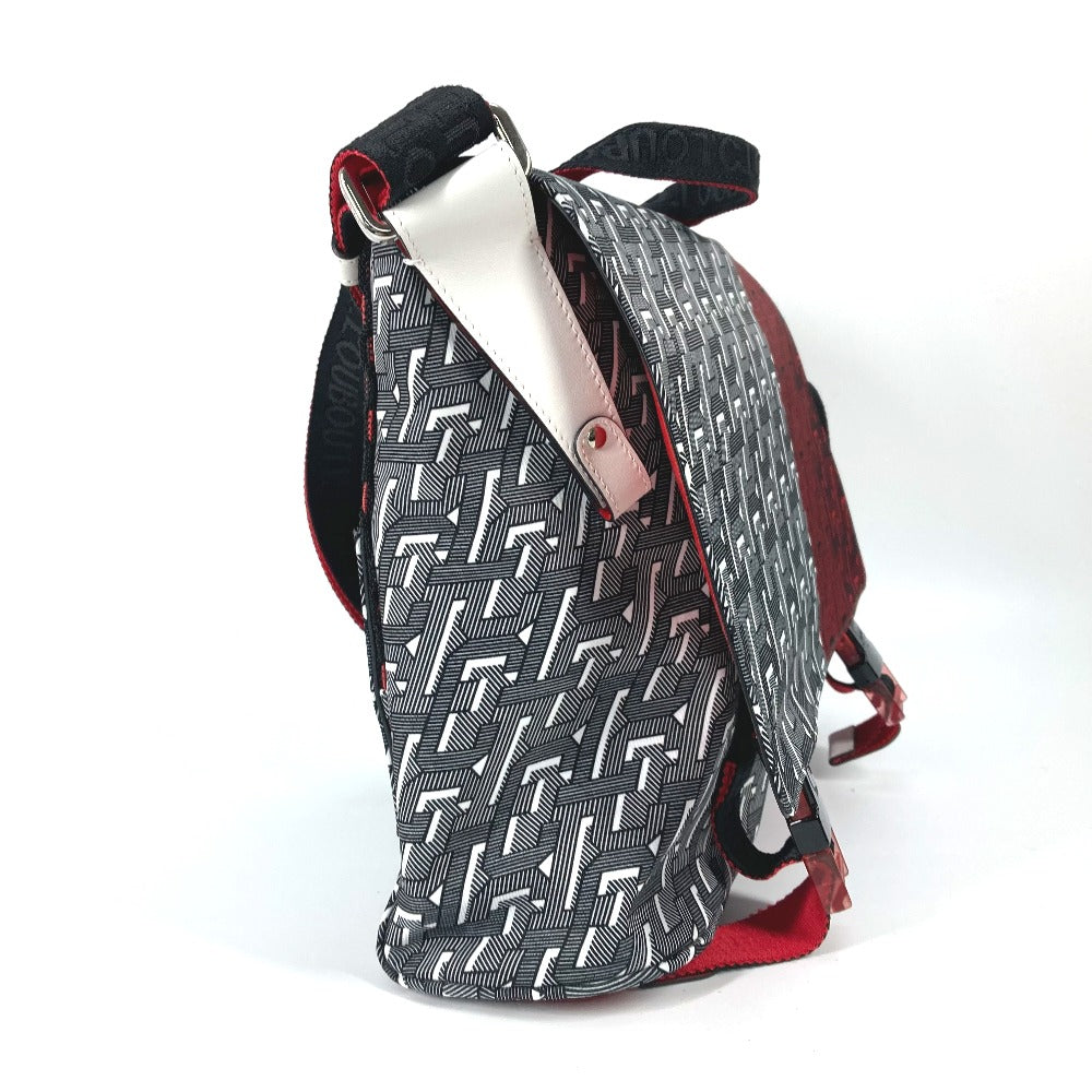 Christian Louboutin Shoulder Bag 1205006 Nylon / leather Red Overall handle rubiclick messenger bag mens Used Authentic