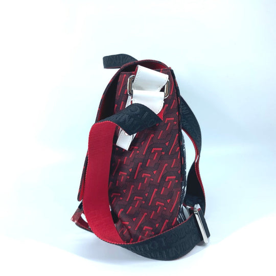 Christian Louboutin Shoulder Bag 1205006 Nylon / leather Red Overall handle rubiclick messenger bag mens Used Authentic