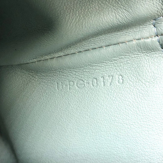 CELINE Clutch bag leather Green type business bag Women Used Authentic