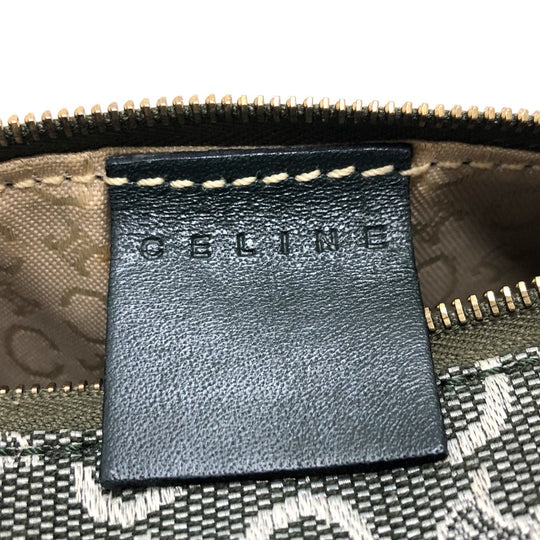 CELINE Pouch canvas khaki C Macadam unisex(Unisex) Used Authentic