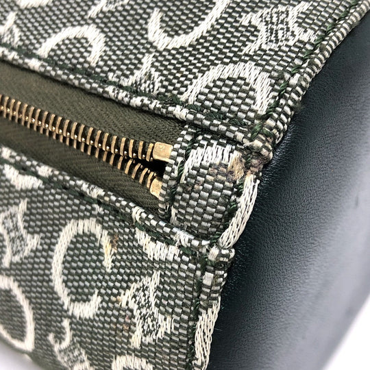 CELINE Pouch canvas khaki C Macadam unisex(Unisex) Used Authentic