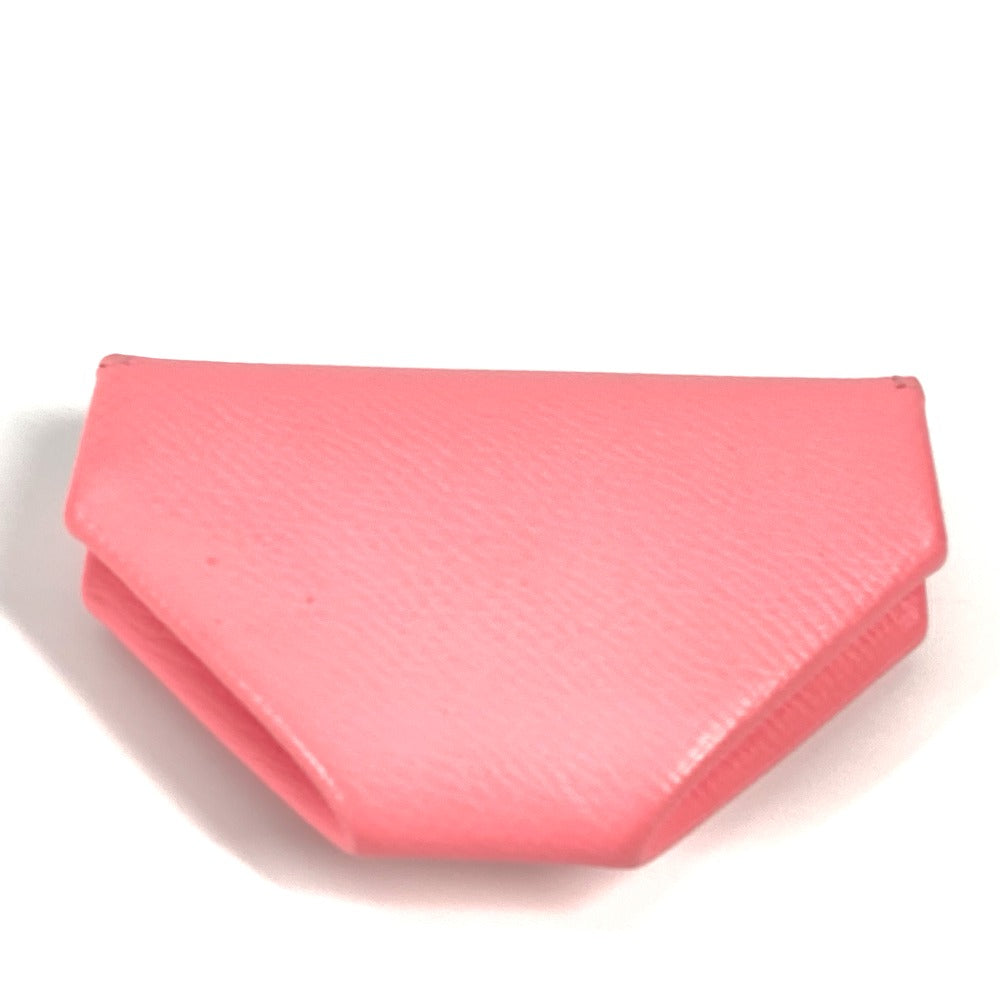 HERMES Coin case Epsom pink Wallet Revan Cattle Women Used Authentic