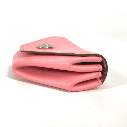 HERMES Coin case Epsom pink Wallet Revan Cattle Women Used Authentic