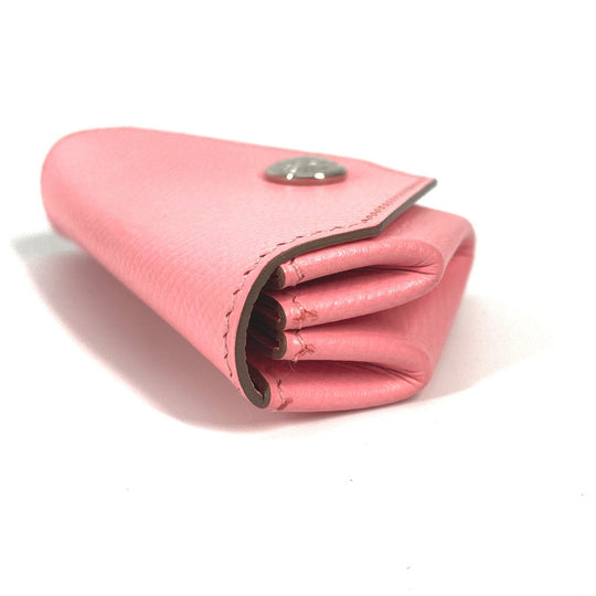 HERMES Coin case Epsom pink Wallet Revan Cattle Women Used Authentic