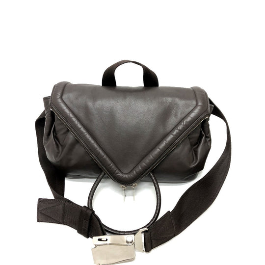 BOTTEGAVENETA Sling bag leather Brown peak mens Used Authentic
