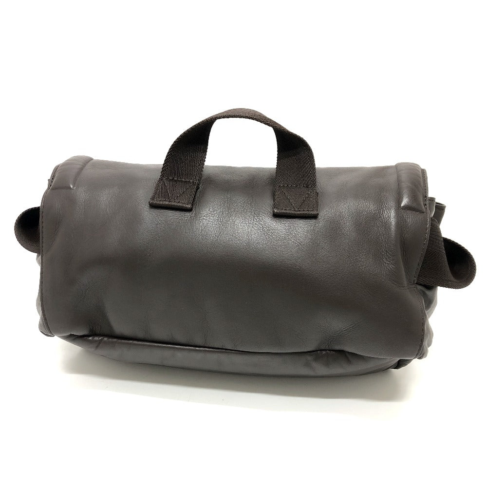 BOTTEGAVENETA Sling bag leather Brown peak mens Used Authentic