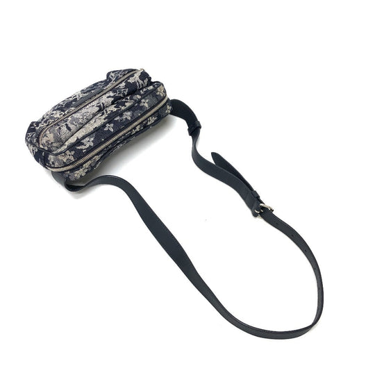 LOUIS VUITTON Sling bag M57281 canvas Navy Monogram tapestry Bum back mens Used Authentic