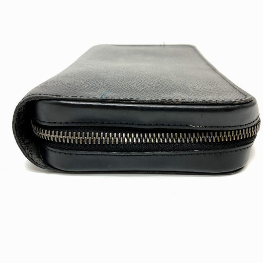 LOUIS VUITTON Long Wallet Purse M61698 Monogram Eclipse Canvas black Monogram Eclipse Zippy XL mens Used Authentic