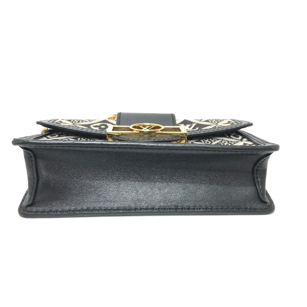 LOUIS VUITTON Shoulder Bag M69992 canvas Navy Monogram Jaguar Portefeuille Daufine Women Used Authentic