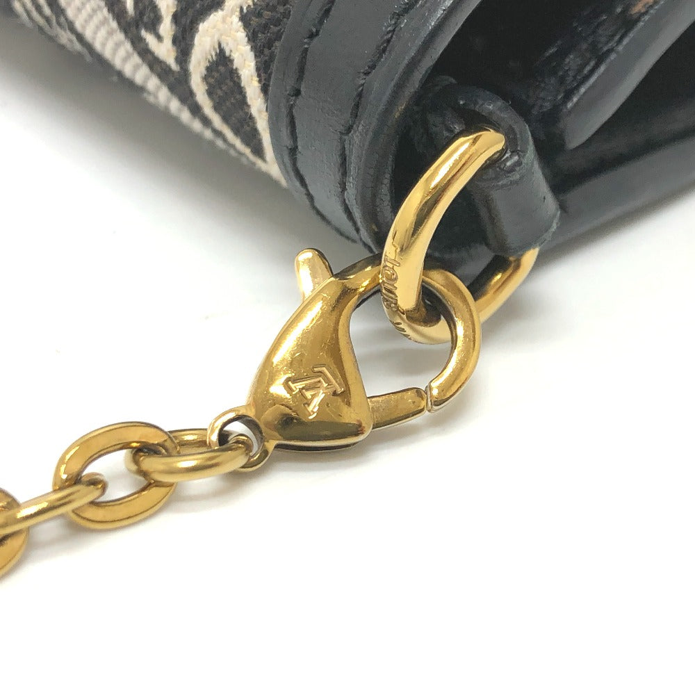 LOUIS VUITTON Shoulder Bag M69992 canvas Navy Monogram Jaguar Portefeuille Daufine Women Used Authentic
