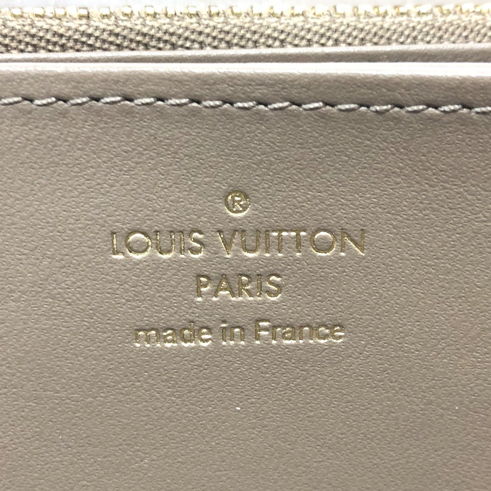 LOUIS VUITTON Long Wallet Purse M81511 leather Beige type Monogram emboss Zippy wallet