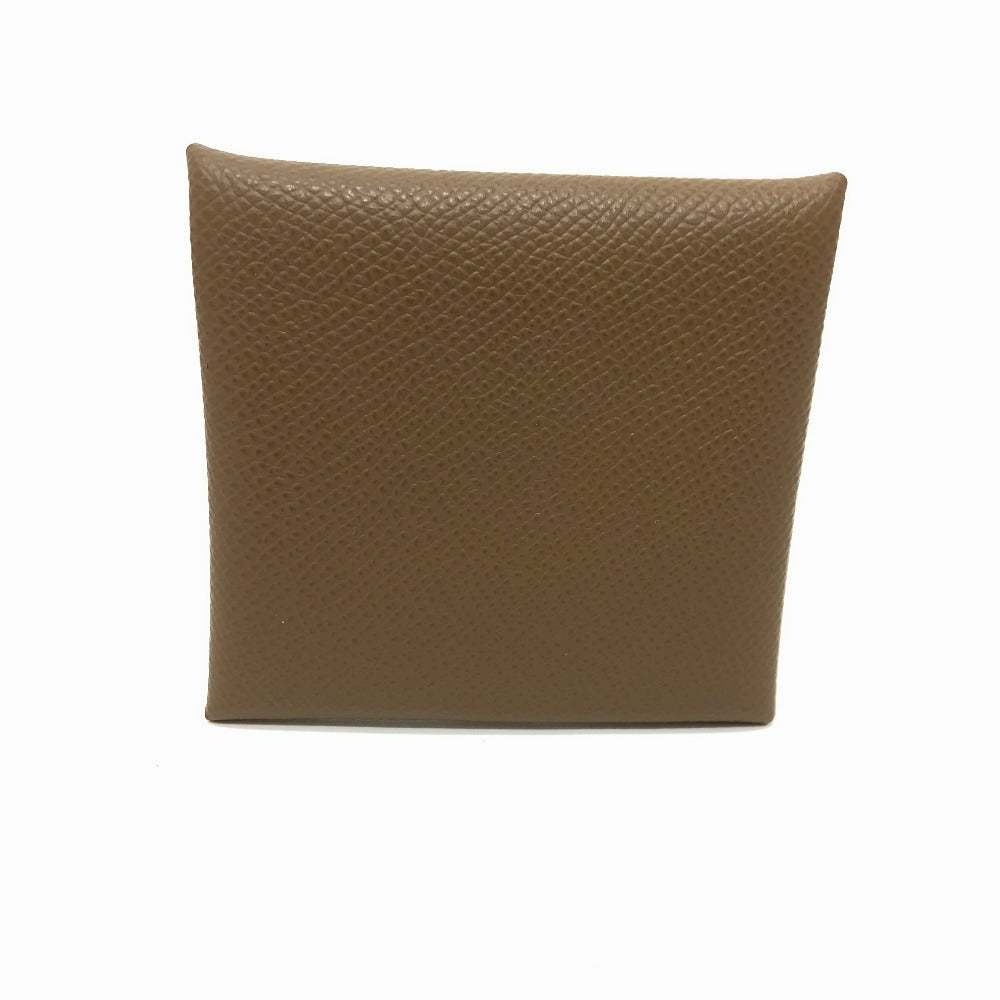 HERMES Coin case Epsom Brown Bastia Women Used Authentic