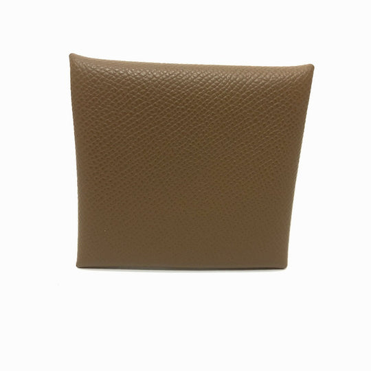 HERMES Coin case Epsom Brown Bastia Women Used Authentic