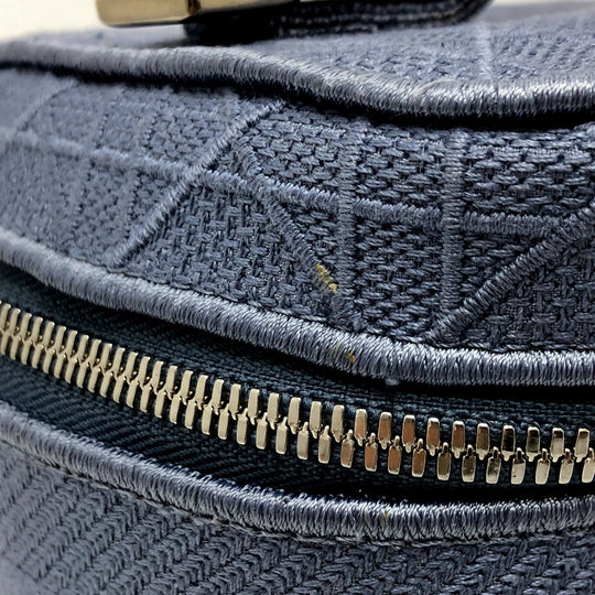 Dior Vanity bag canvas blue Canage Women Used Authentic