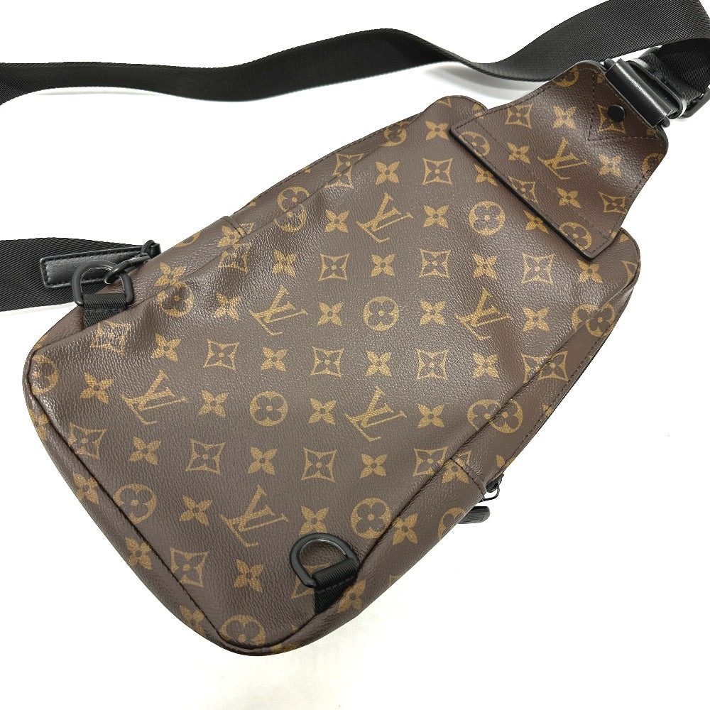 LOUIS VUITTON Sling bag M45897 Monogram macacer canvas Brown Monogram macacer Avenue sling bag mens Used Authentic