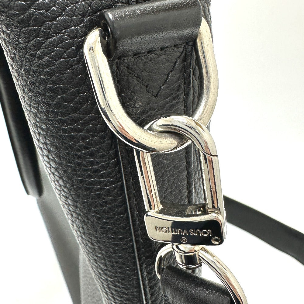 LOUIS VUITTON Tote Bag M94476 Taurillon Clemence Leather black Greenwich mens Used Authentic