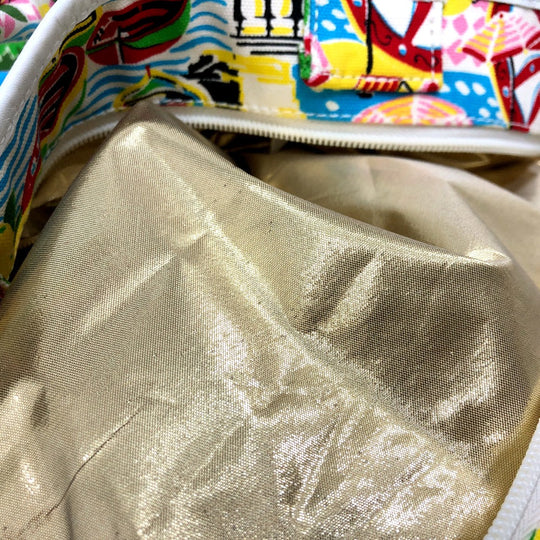 DOLCE&GABBANA Tote Bag Canvas / leather multicolor Dorgava
