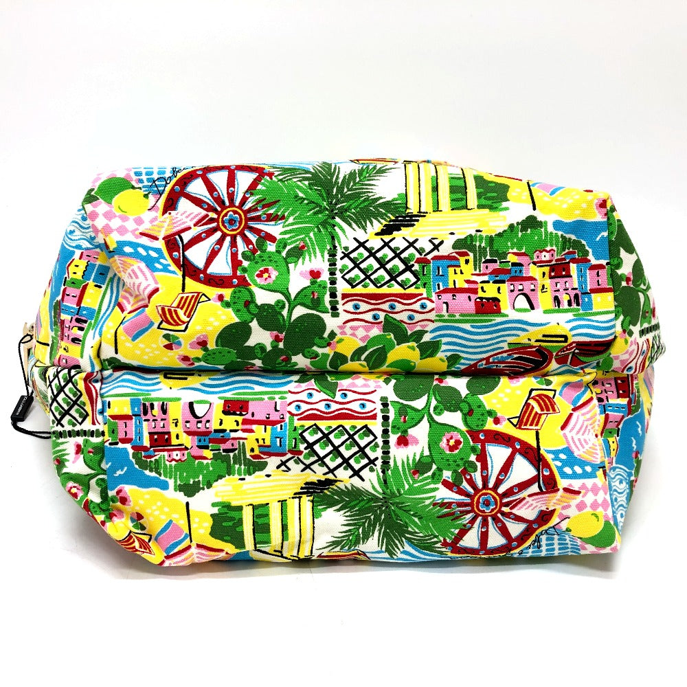 DOLCE&GABBANA Tote Bag Canvas / leather multicolor Dorgava