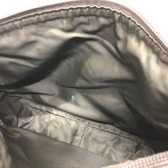 Christian Dior Shoulder Bag Canvas / leather Brown Trotter Women Used Authentic