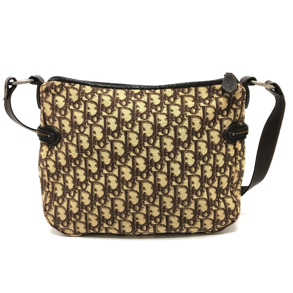 Christian Dior Shoulder Bag Canvas / leather Brown Trotter Women Used Authentic