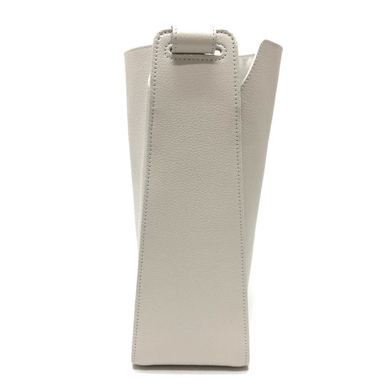 BALENCIAGA Shoulder Bag 659920 leather white North South Women Used Authentic