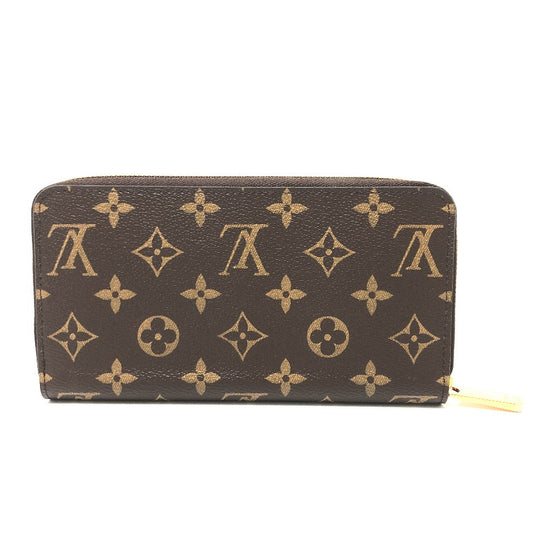 LOUIS VUITTON Long Wallet Purse M41896 Monogram canvas Brown Monogram Zippy wallet Women Used Authentic