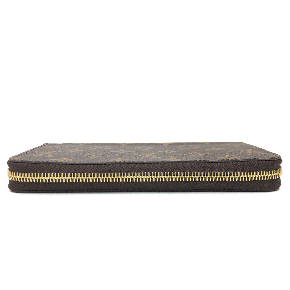 LOUIS VUITTON Long Wallet Purse M41896 Monogram canvas Brown Monogram Zippy wallet Women Used Authentic