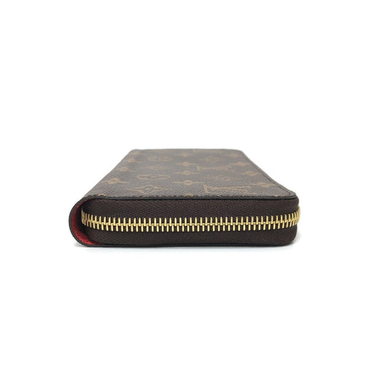 LOUIS VUITTON Long Wallet Purse M41896 Monogram canvas Brown Monogram Zippy wallet Women Used Authentic