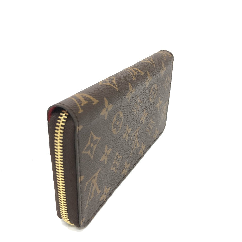 LOUIS VUITTON Long Wallet Purse M41896 Monogram canvas Brown Monogram Zippy wallet Women Used Authentic