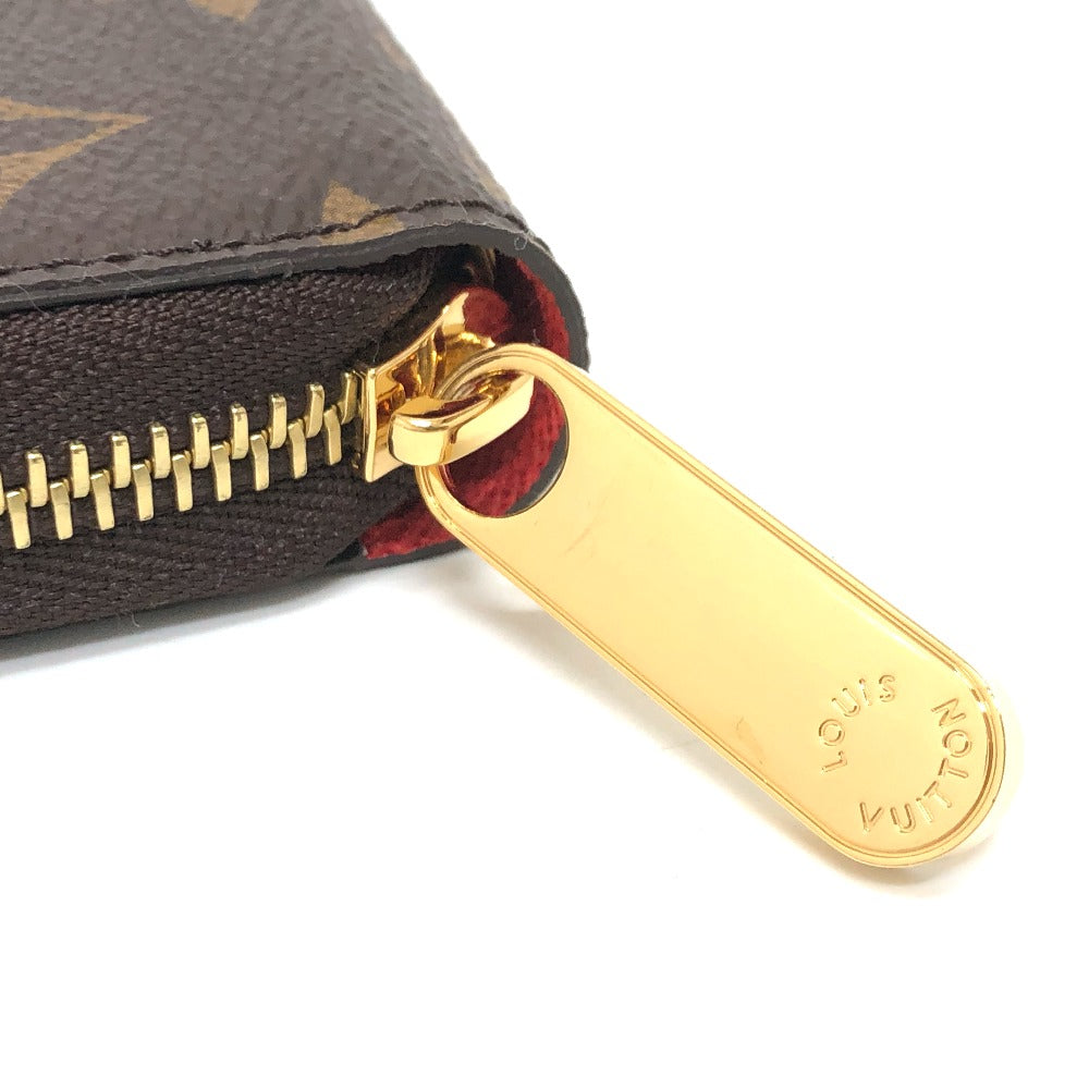LOUIS VUITTON Long Wallet Purse M41896 Monogram canvas Brown Monogram Zippy wallet Women Used Authentic