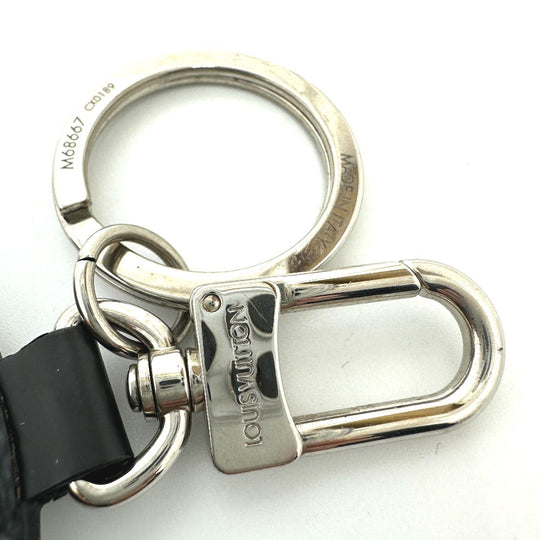 LOUIS VUITTON key ring M68667 Damier Grafitto Canvas White / black Damier Grafitte portocle padit window rose mens Used Authentic