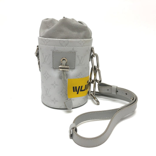 LOUIS VUITTON Shoulder Bag M44631 Monogram canvas White x gray White monogram chalk nano mens Used Authentic