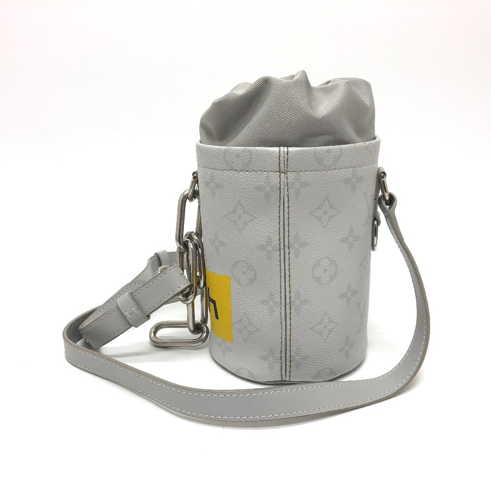 LOUIS VUITTON Shoulder Bag M44631 Monogram canvas White x gray White monogram chalk nano mens Used Authentic