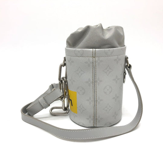 LOUIS VUITTON Shoulder Bag M44631 Monogram canvas White x gray White monogram chalk nano mens Used Authentic