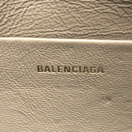 BALENCIAGA Clutch bag 644432 leather Brown logo Every day Women Used Authentic