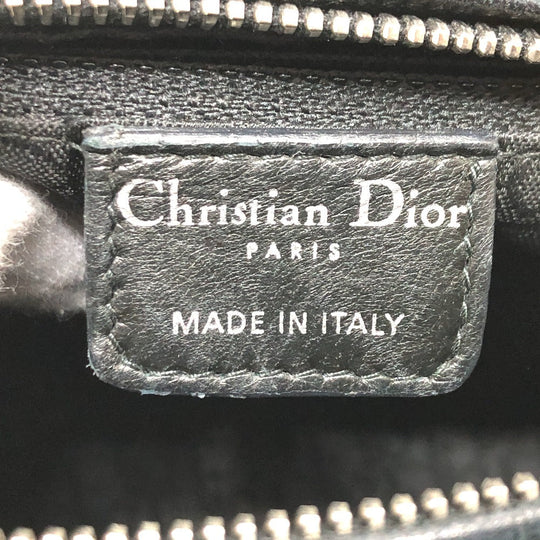 Dior Handbag enamel black Canage Lady Dior Women Used Authentic