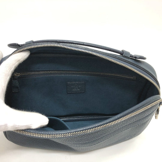 LOUIS VUITTON Sling bag M94473 Taurillon Clemence Leather Navy Bum bag mens Used Authentic