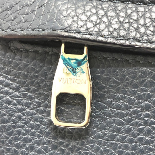 LOUIS VUITTON Sling bag M94473 Taurillon Clemence Leather Navy Bum bag mens Used Authentic