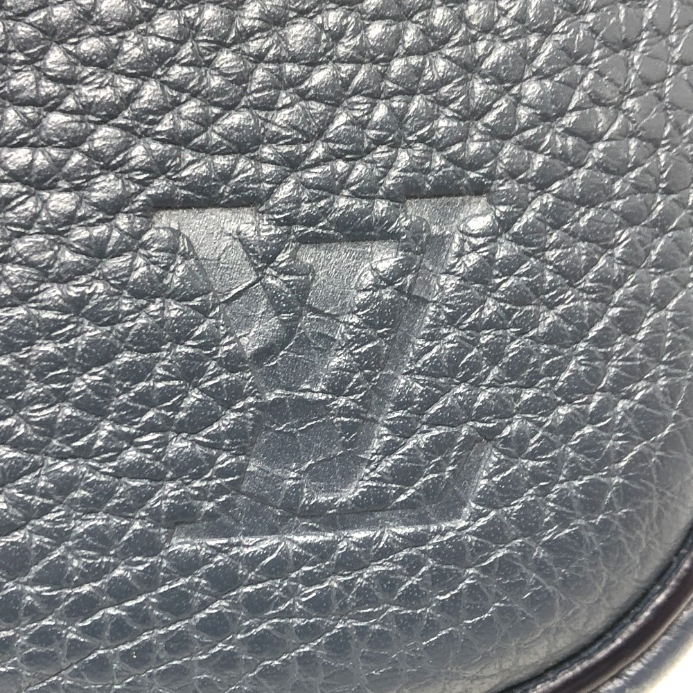 LOUIS VUITTON Sling bag M94473 Taurillon Clemence Leather Navy Bum bag mens Used Authentic