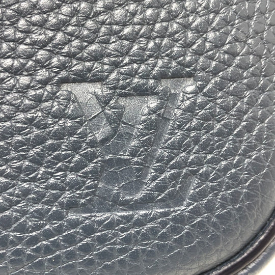 LOUIS VUITTON Sling bag M94473 Taurillon Clemence Leather Navy Bum bag mens Used Authentic