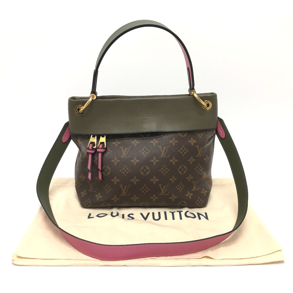 LOUIS VUITTON Shoulder Bag M43159 Monogram canvas Brown Monogram Tuile Reevess Women Used Authentic